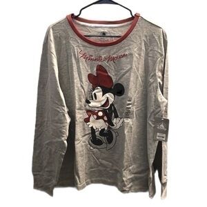 Women’s Disney Minnie Mouse Long Sleeve Knit Top - Size L - NWT